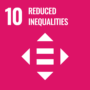 Sustainable Development Goal (SDG) 10 - Reduced Inequalities logo