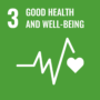 Sustainable Development Goal (SDG) 3 - Good Health and Well-Being logo