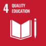 Sustainable Development Goal (SDG) 4 - Quality Education logo